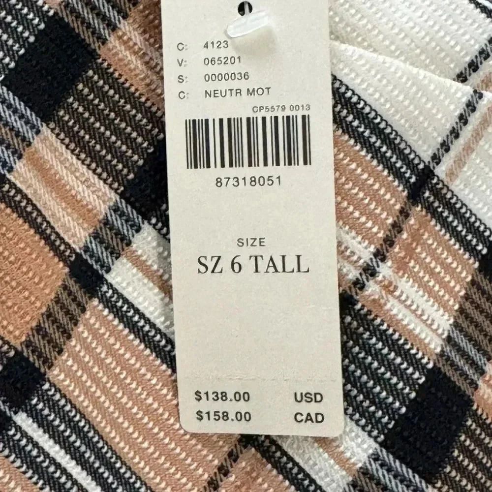 Maeve Flowy Wide-Leg Trousers - Neutral Motif - Size 6 Tall (NWT!) - Picture 8 of 12